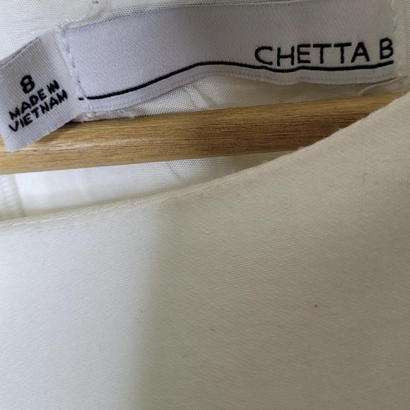 Chetta B Floral Sheath Dress 100% Cotton Women's Size 8 - Picture 6 of 8